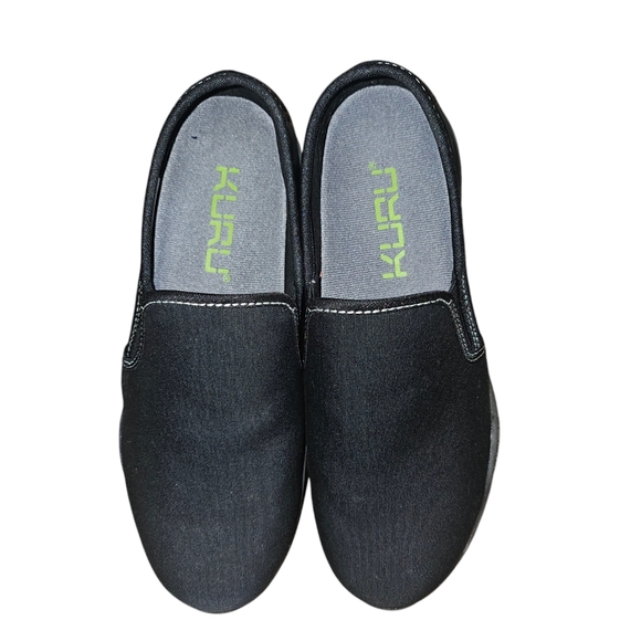 Kuru Cruise Slip On Sneakers Casual Walking Shoe Suede Leather Black 9 - Picture 2 of 9